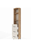 Arges Dolap 3 Raflı 3 Çekmeceli 44x30x221 Çam-Aytaşı