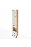 Arges Dolap 3 Raflı 2 Çekmeceli Tek Askılı 44x30x221 Çam-Aytaşı