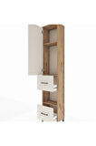 Arges Dolap 3 Raflı 2 Çekmeceli Tek Askılı 44x30x221 Çam-Aytaşı