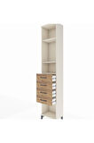 Arges Dolap 3 Raflı 4 Çekmeceli 44x30x221 Aytaşı-Çam