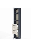 Arges Dolap 3 Raflı 4 Çekmeceli 44x30x221 Antrasit-Aytaşı