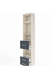 Arges Dolap 4 Raflı 3 Çekmeceli 44x30x221 Aytaşı-Antrasit