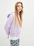 Düz Uzun Kollu Kadın Hoodie