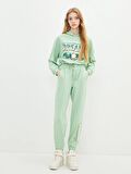 Baskılı Uzun Kollu Kadın Hoodie
