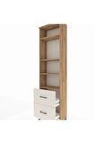 Arges Dolap 4 Raflı 2 Çekmeceli 60x30x221 Çam-Aytaşı