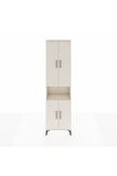 Arges Dolap 3 Raflı 4 Kapaklı Tek Askılı 60x30x221 Aytaşı-Aytaşı