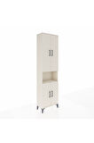 Arges Dolap 3 Raflı 4 Kapaklı Tek Askılı 60x30x221 Aytaşı-Aytaşı