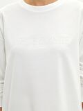 Bisiklet Yaka Yazı Baskılı Uzun Kollu Kadın Sweatshirt Tunik