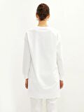 Bisiklet Yaka Yazı Baskılı Uzun Kollu Kadın Sweatshirt Tunik