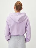 Düz Uzun Kollu Kadın Hoodie