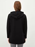 Düz Uzun Kollu Kadın Hoodie
