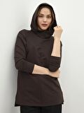 Düz Uzun Kollu Kadın Hoodie
