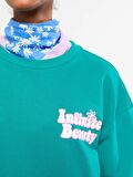 Bisiklet Yaka Baskılı Uzun Kollu Kadın Sweatshirt