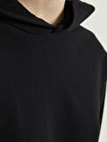 Düz Uzun Kollu Kadın Hoodie