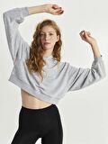 Düz Uzun Kollu Kadın Hoodie