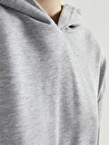 Düz Uzun Kollu Kadın Hoodie