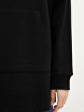 Düz Uzun Kollu Kadın Hoodie