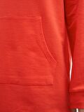 Düz Uzun Kollu Kadın Hoodie