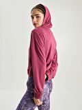 Düz Uzun Kollu Kadın Hoodie
