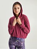 Düz Uzun Kollu Kadın Hoodie