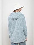 Kapüşonlu Batik Uzun Kollu Kadın Sweatshirt Tunik