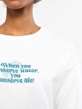 Bisiklet Yaka Baskılı Uzun Kollu Kadın Sweatshirt