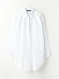Düz Uzun Kollu Oversize Poplin Kadın Gömlek Tunik