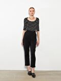 Kadın Standart Fit Düz Pantolon