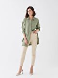 Slim Fit Cep Detaylı Gabardin Kadın Pantolon