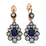 0.29 Karat Safir Renkli Elmas Küpe
