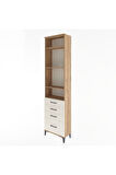 Arges Dolap 4 Raflı 4 Çekmeceli 60x30x243 Çam-Aytaşı
