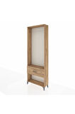 Arges Dolap Tek Raflı Tek Çekmeceli Tek Askılı 88x30x243 Çam-Çam
