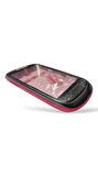 Samsung S3850 Kasa Samsung S3850 Corby 2 Uyumlu Pembe Renk Orta Kasa Ön Arka Kapak Tuş Takımı 