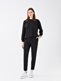 Bisiklet Yaka Oversize Kadın Sweatshirt