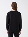 Bisiklet Yaka Oversize Kadın Sweatshirt