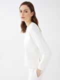 Bisiklet Yaka Oversize Kadın Sweatshirt