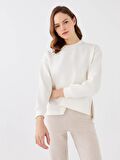Bisiklet Yaka Oversize Kadın Sweatshirt