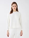 Bisiklet Yaka Oversize Kadın Sweatshirt