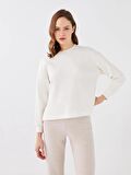 Bisiklet Yaka Oversize Kadın Sweatshirt