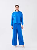 Bisiklet Yaka Oversize Kadın Sweatshirt