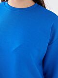 Bisiklet Yaka Oversize Kadın Sweatshirt
