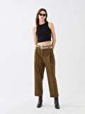 Kadın Standart Fit Gabardin Pantolon