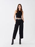 Standart Fit Düz Gabardin Kadın Pantolon
