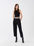 Standart Fit Düz Gabardin Kadın Pantolon