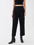 Standart Fit Düz Gabardin Kadın Pantolon
