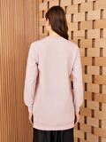 Bisiklet Yaka Düz Uzun Kollu Kadın Sweatshirt Tunik