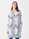 Desenli Kadın Gömlek Tunik