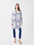 Desenli Kadın Gömlek Tunik