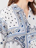Desenli Kadın Gömlek Tunik
