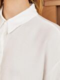 Düz Uzun Kollu Oversize Kadın Gömlek Tunik